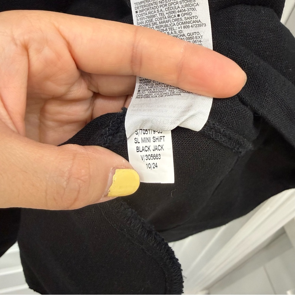 EUC OLD NAVY Sleeveless Linen-Blend Mini Shift Dress - Picture 7 of 7